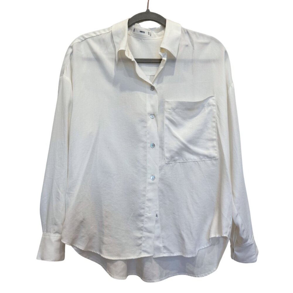 Mango Long Sleeve Flowy Top